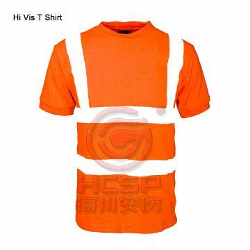 Αντανακλαστική T πουκάμισο αναπνεύσιμος πολυεστέρας ασφάλεια πουκάμισο EN471 πουκάμισο