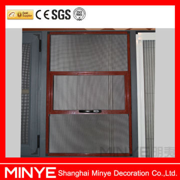 new design aluminum vertical sliding screen mosquito net