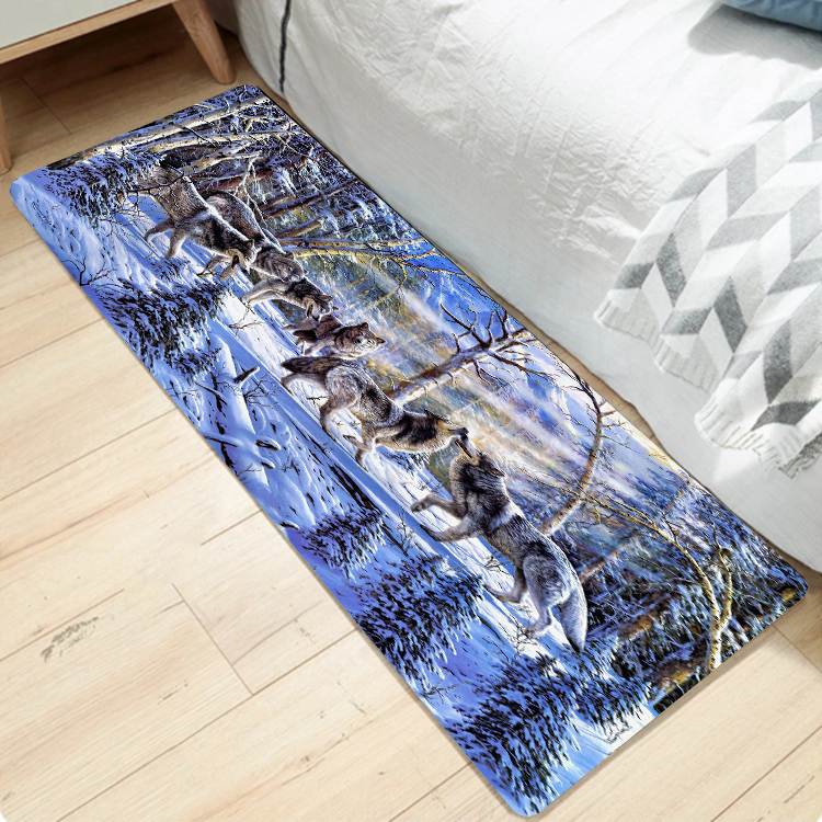 digital printing antiskid Washable bathroom rugs- (4)-6