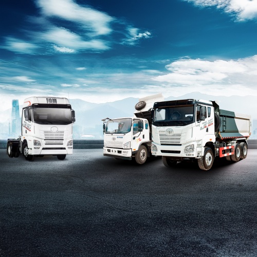 Camión volcado JH6 confiable diseñado para uso pesado