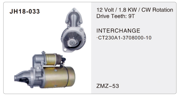 Lada car starter-JH18-033-X
