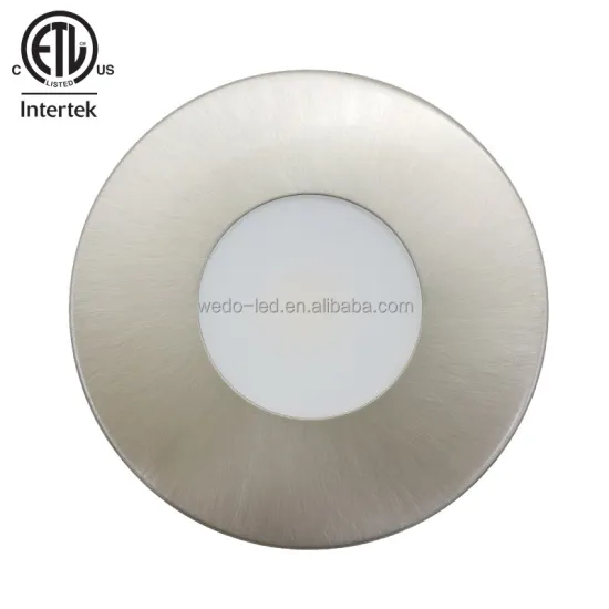 ETL Certified 12VDC CRI90 CCT Adjustable 3W Brush Nickel Dimmable LED Puck Light