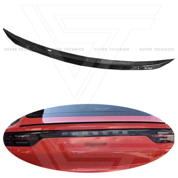 Supertechnics Style Carbon Fiber Rear Spoiler for Porsche Cayenne 9Y0 2018-2022 Trunk Rear Wing