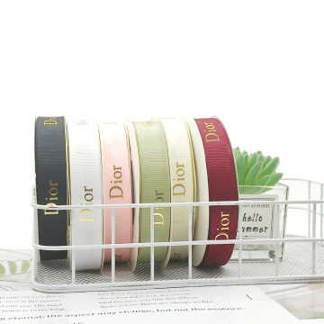 Double-Faced Guc Ci Rosette Organza 3D 5cm Rainbow Embellished Satin Ribbon 2 Inch