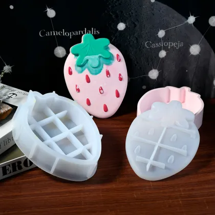 Strawberry Star Silicone Mold Jewelry Storage Box