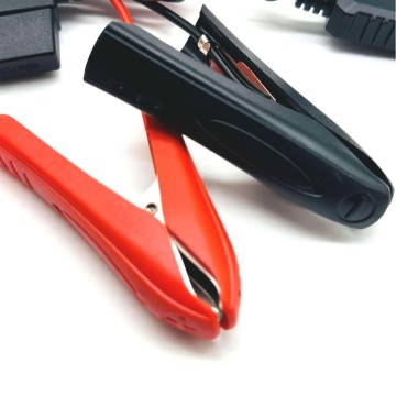 Customized 2P with big alligator clamp charging cable