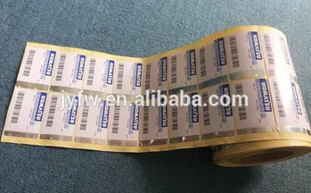 Hot stamping foil print hologram on paper