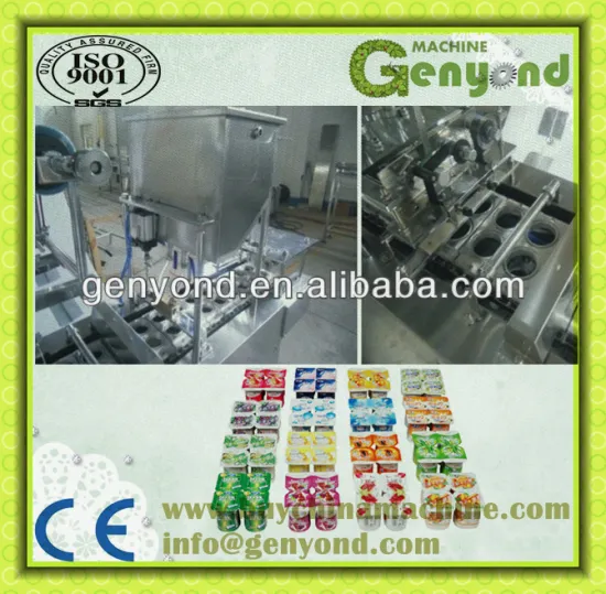 Automatic Stainless steel Yoghourt Cup Filling and Sealing machine
