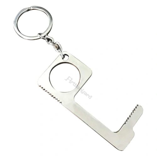 Antimicrobial No Contact Brass Door Opener Keychain China Manufacturer