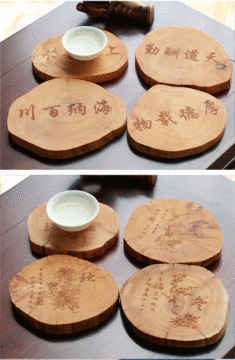 Bamboo Coaster with Stand