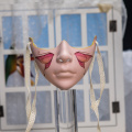 Máscara de decoração de máscara de alça de renda vintage