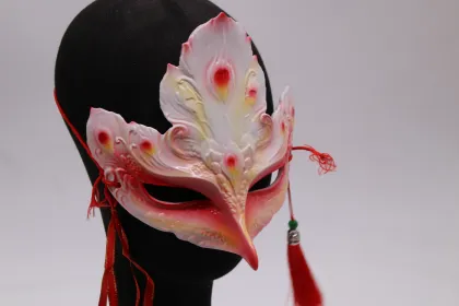 Pink Phoenix Venetian Masquerade Mask