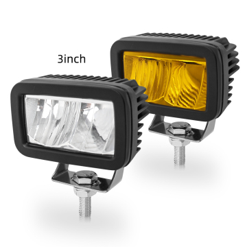 4x4 20W LED Work Light - High Power Square LED Side Light Pod for Motorcycle