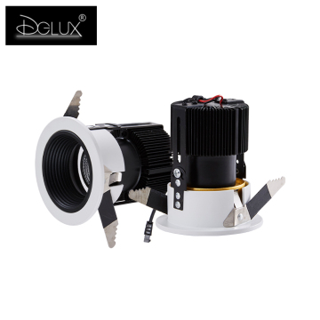 DGLUX 2023 Black Mini Cob Anti-glare Round Recessed LED Spot Lights