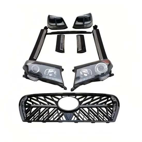 Hot Sale Auto Black L200 Body Kits Modified Front Bumper Grille for Toyota Land Cruiser FJ200 2012-2015