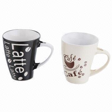 Promotional ceramic mug with handle