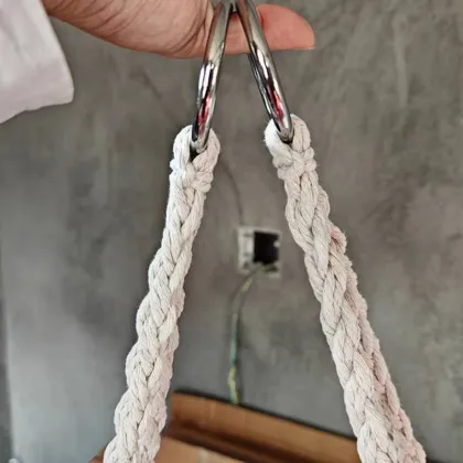 Modern Cozy Full Cushion Patio Macrame Swings - New Arrival for Balcony