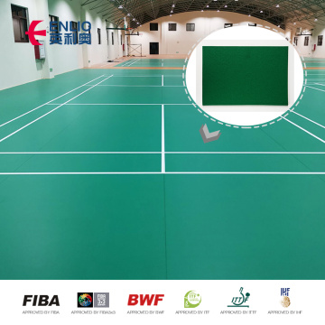 Lantai Olahraga Tikar Lapangan Bulutangkis BWF 5.0mm Profesional