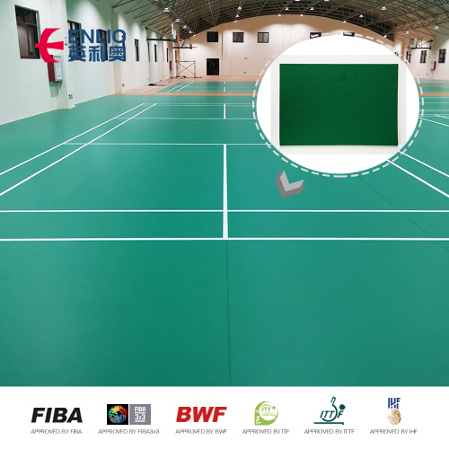 Professional BWF 5.0mm Badminton Court Mat Sports Flooring