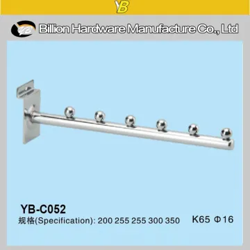 hot sale slatwall metal pipe clothes hook for hanging or display