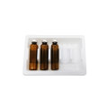 Pasadyang medikal na puting PET ampoule plastic blister tray