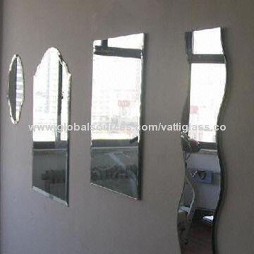Glass Mirror Tiles with Polished Edge Finish