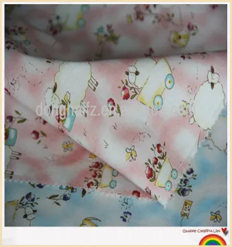 Cotton printed baby muslin fabric