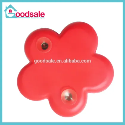 New 2016 Rad Flower Shape Fashion Bath Pillows With Suction Cup