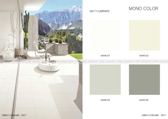 24x24 mono color unbreakable car parking porcelain floor tiles