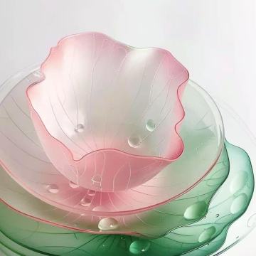 Colorful Glassware for Traditional Chinese Dining