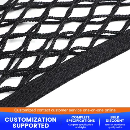 Secure Item Storage Net for Car Trunk Use