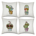 Conjunto de Cactus Almofada Capas de Plantas Bonitos Verão Capa de Almofada Decorativa Fronha para Sofá Quarto Sofá de Carro 18 x 18 Inc