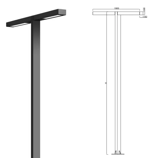 IP66 Extruded Aluminum Pole Light for Pathway - Classical New Design LED Garden Light
