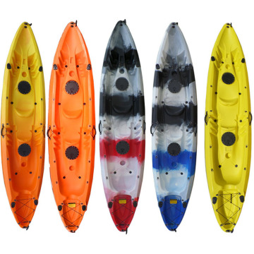 Customizable 2-3 Person Sit-On-Top Fishing Kayak with Pedal System and Camouflage Finish