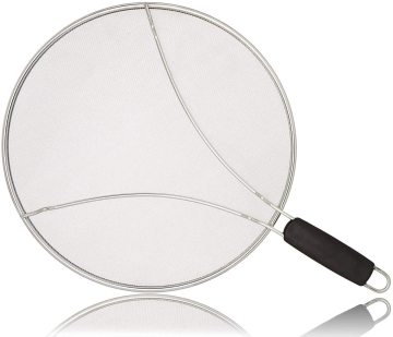 Stainless Steel Oil Grease Pan Splatter Screen with Quality Silicone