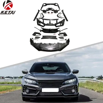 2020-2022 Honda Civic Type-R Carbon Look Style Car Bumper Lip Side Skirt Body Kit