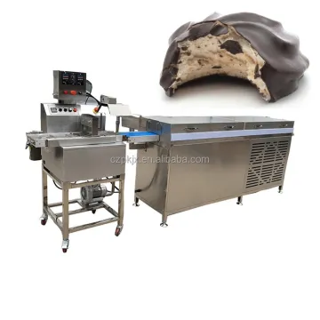 Small Chocolate Enrobing Machine with Cooling Tunnel and Donut Coating Line