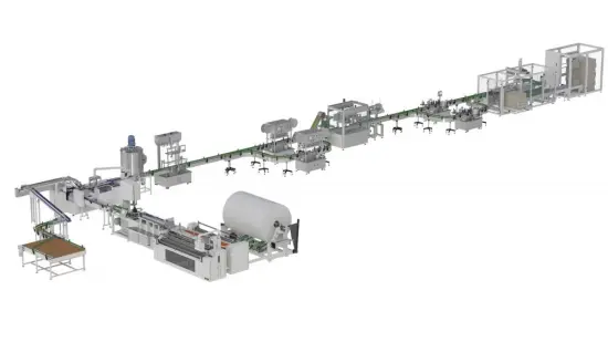 full automatic canister wipes making filling sealing labeling case packing and palletizing prodution line