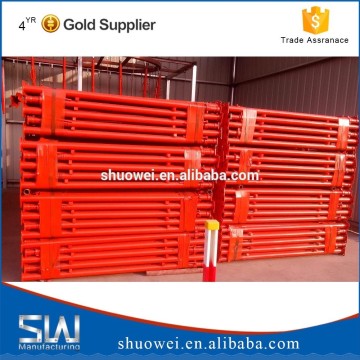 3500mm orange colour painted telescopic steel pipe support shoring props