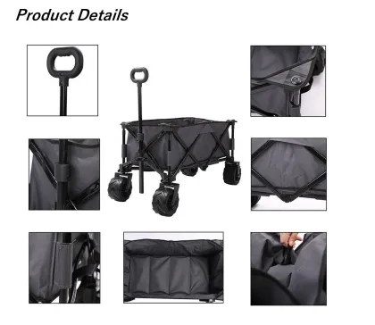 Foldable Camping Wagon Cart for Outdoor Picnic and Camping