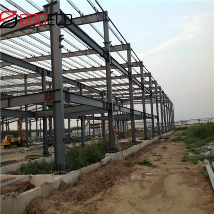 Light weight steel shade structure for workshop