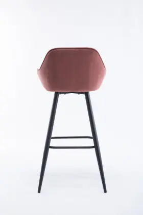 modern look bar chairs velvet surface bar stool