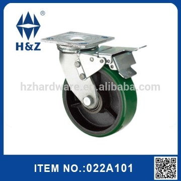 Steel plate caster heavy duty