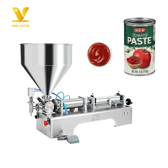 Stainless Steel Semi-Automatic Liquid Filling Machine for Beverages and Condiments (10ml-1000ml)