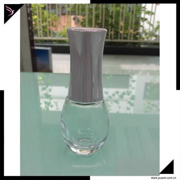 Empty glass nail polish bottle mini clear nail polish bottle