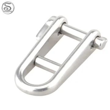 316 Stainless Steel U Shape M8 Marine Hardware Key Shackle Silver