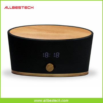 Wooden Clock Radio Bluetooth Speaker,Powerful Bass Sound