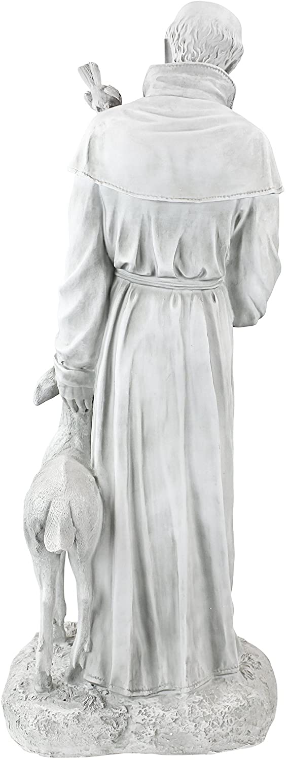 Patrono santo degli animali statue dell&#39;arredamento del giardino religioso