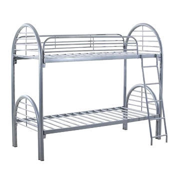 Metal Bunk Bed, Made of Steel with Powder Coating, Cheap School Furniture
