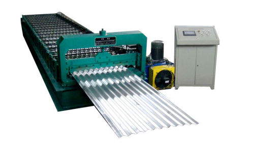 High Precision Galvanized Steel Corrugated Sheet Roll Forming Machine / Roll Former